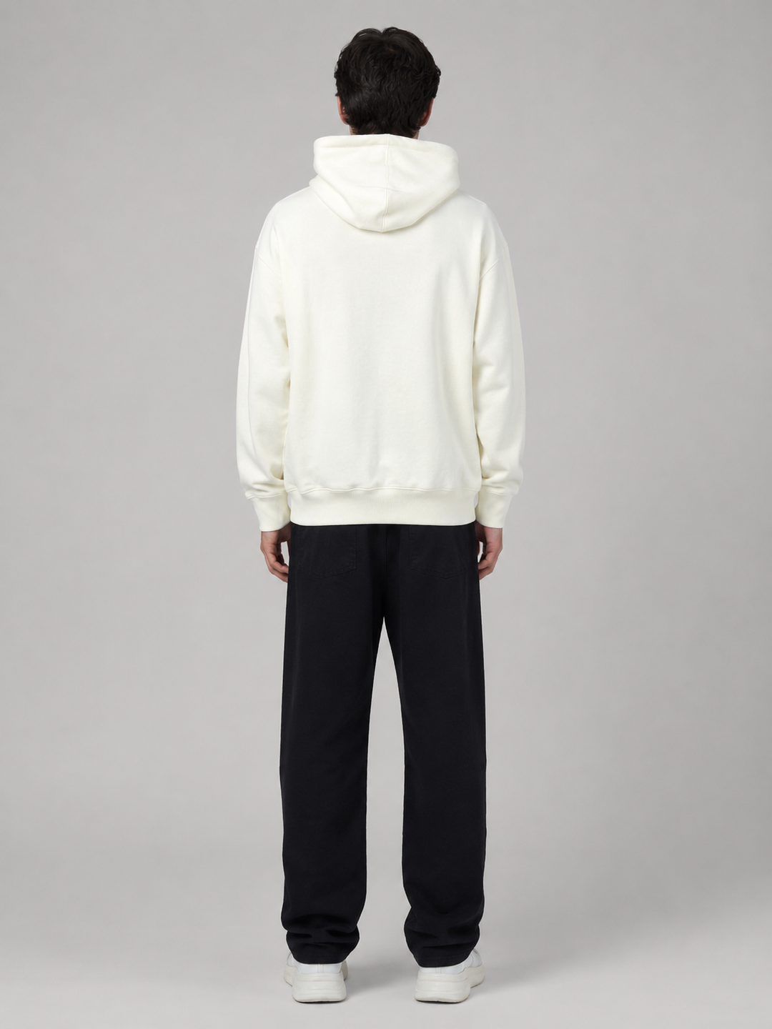 OVERSIZED HEAVYWEIGHT COTTON WHITE HOODIE