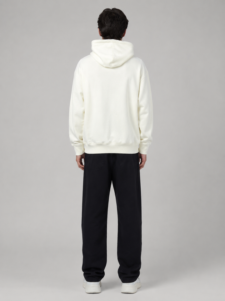 OVERSIZED HEAVYWEIGHT COTTON WHITE HOODIE